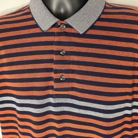Slazenger Striped Polo Shirt Sz Med - Picture 3 of 8